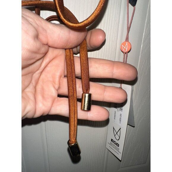 NWT MINKPINK Canyon Wrap Triangle Bikini Top in Gingerbread Brown SZ LG - Picture 10 of 16